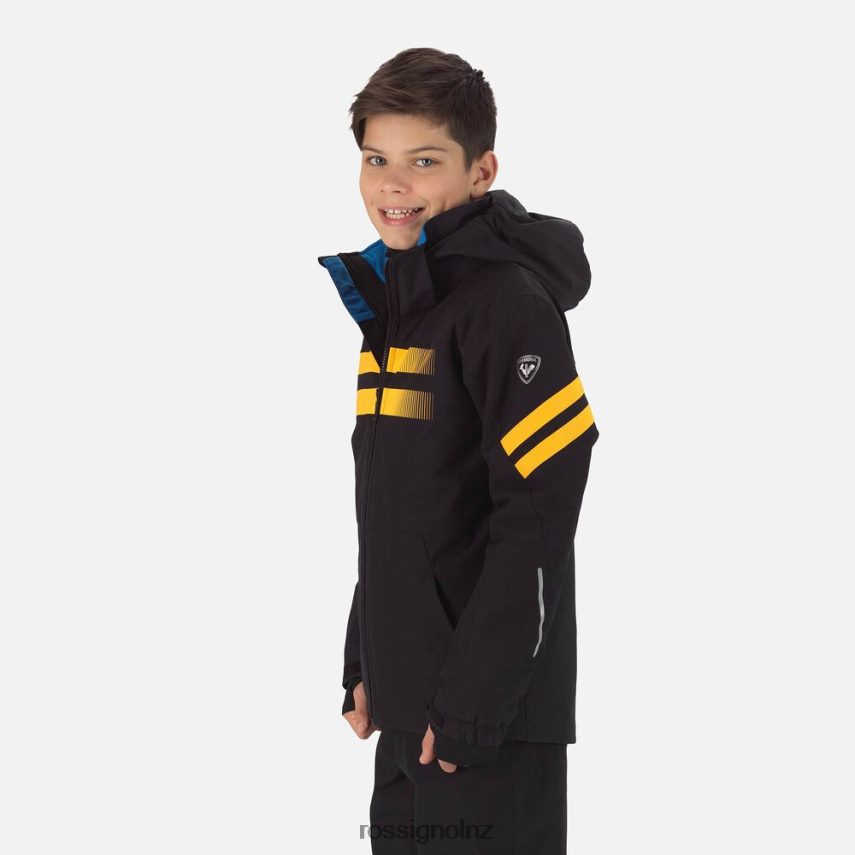 NZ Rossignol Boys Course Ski Jacket Black F222Z21238 Tops