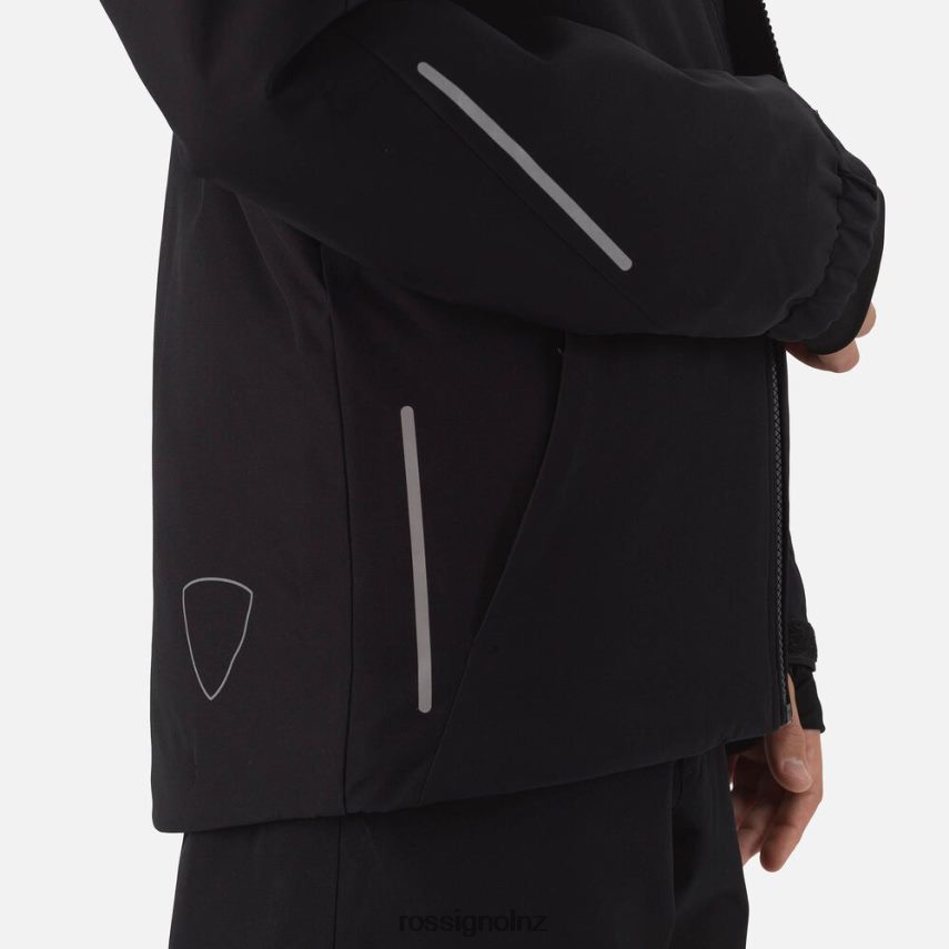 NZ Rossignol Boys Course Ski Jacket Black F222Z21238 Tops