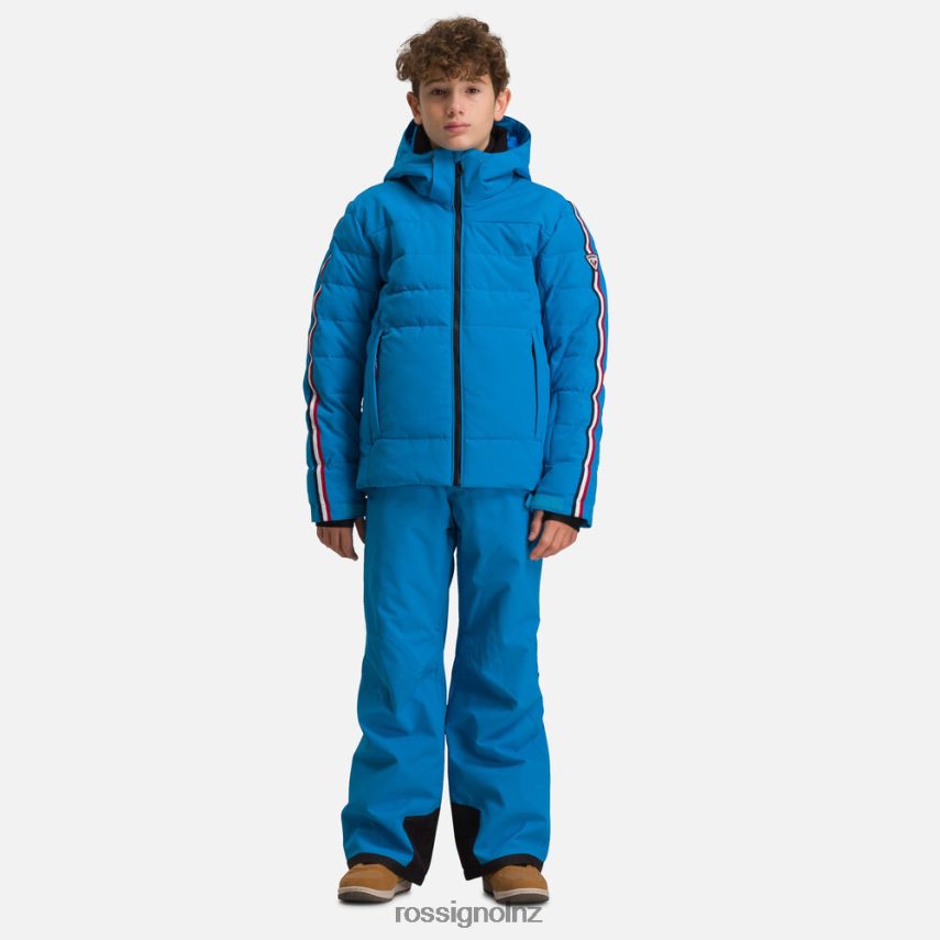 NZ Rossignol Boys Hiver Polydown Ski Jacket Blue F222Z21231 Tops