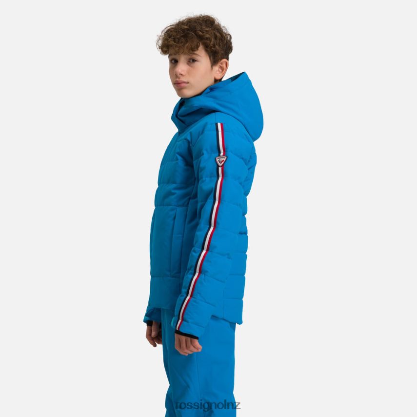 NZ Rossignol Boys Hiver Polydown Ski Jacket Blue F222Z21231 Tops