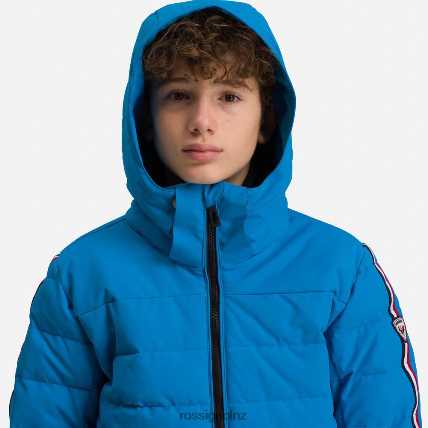 NZ Rossignol Boys Hiver Polydown Ski Jacket Blue F222Z21231 Tops