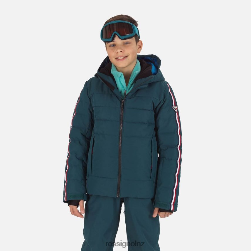 NZ Rossignol Boys Hiver Polydown Ski Jacket Deepteal F222Z21167 Tops