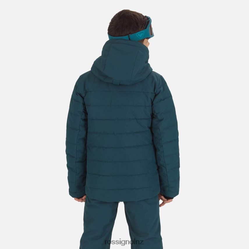 NZ Rossignol Boys Hiver Polydown Ski Jacket Deepteal F222Z21167 Tops
