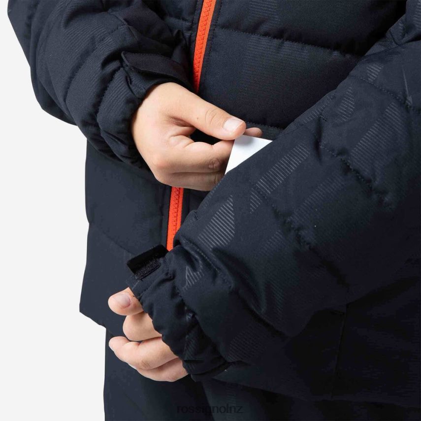 NZ Rossignol Boys Rapide Hero Ski Jacket Black F222Z21222 Tops