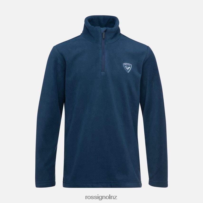 NZ Rossignol Boys Half-Zip Fleece Top Darknavy F222Z21134 Tops