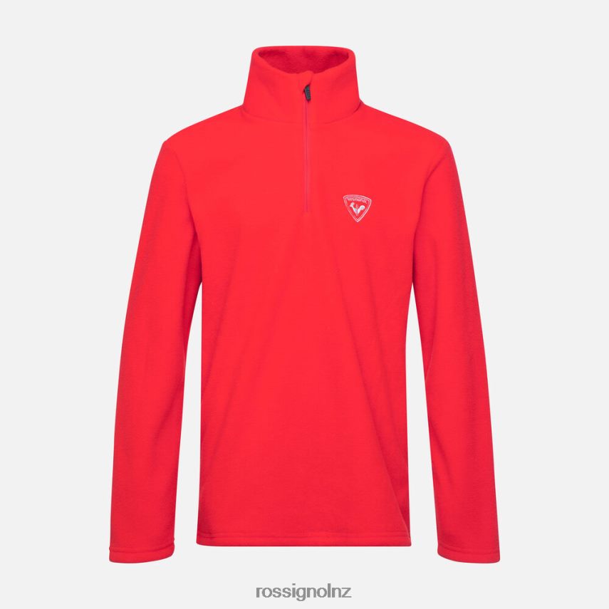NZ Rossignol Boys Half-Zip Fleece Top Sportsred F222Z21139 Tops