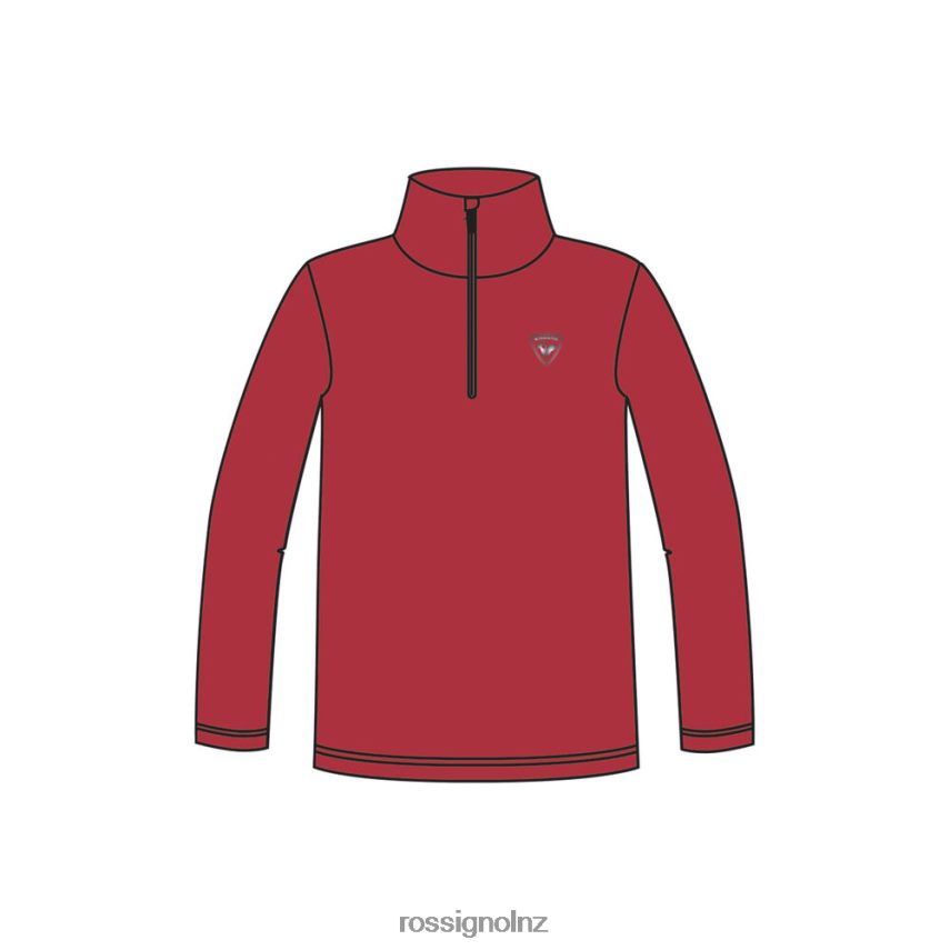 NZ Rossignol Boys Half-Zip Fleece Top Sportsred F222Z21139 Tops