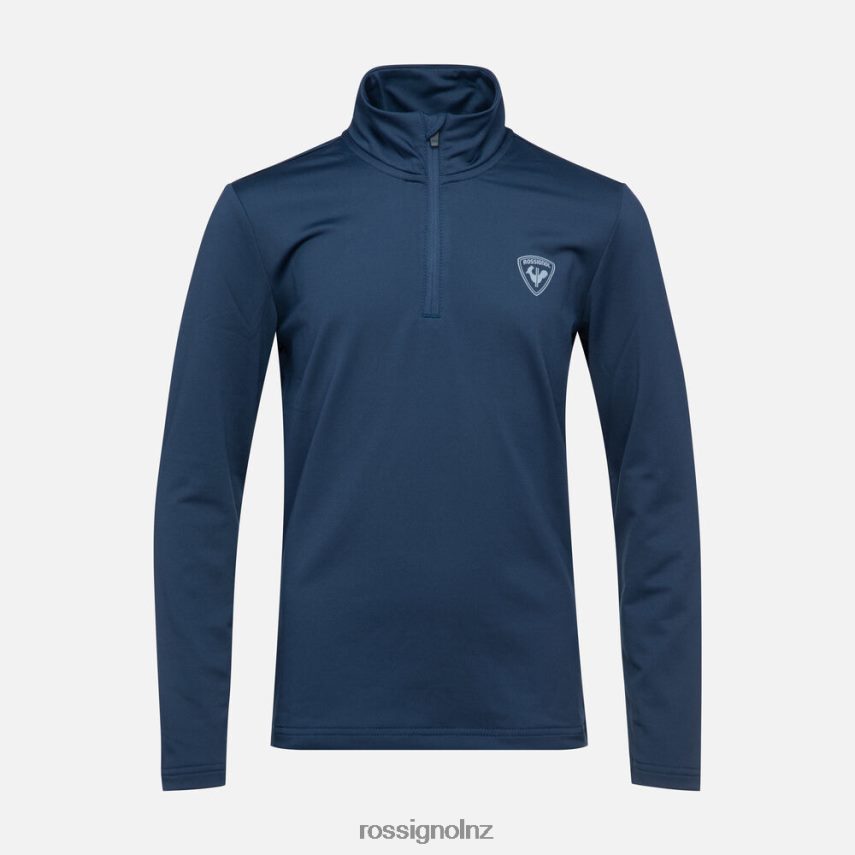 NZ Rossignol Boys Half-Zip Stretch Fleece Top Darknavy F222Z21235 Tops