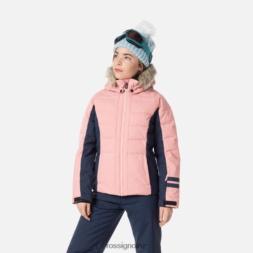 NZ Rossignol Girls Polydown Ski Jacket Cooperpink F222Z21182 Tops