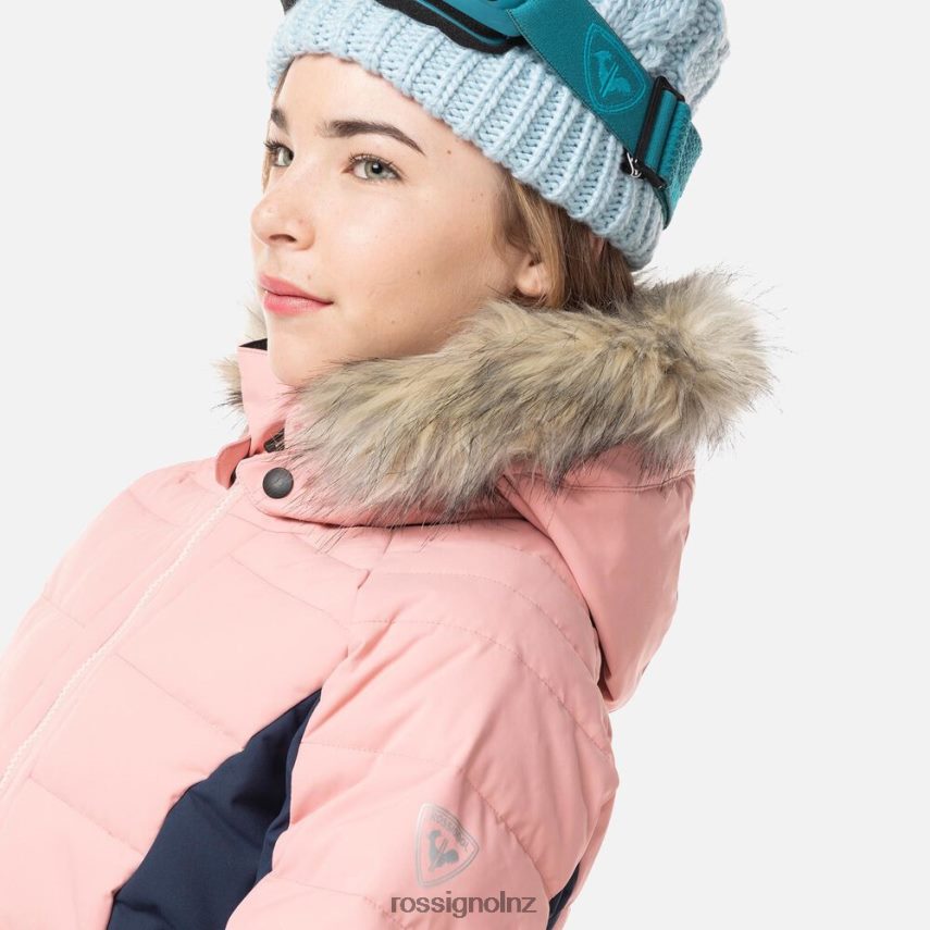 NZ Rossignol Girls Polydown Ski Jacket Cooperpink F222Z21182 Tops