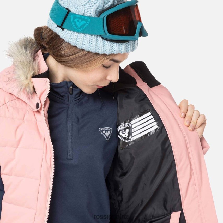 NZ Rossignol Girls Polydown Ski Jacket Cooperpink F222Z21182 Tops