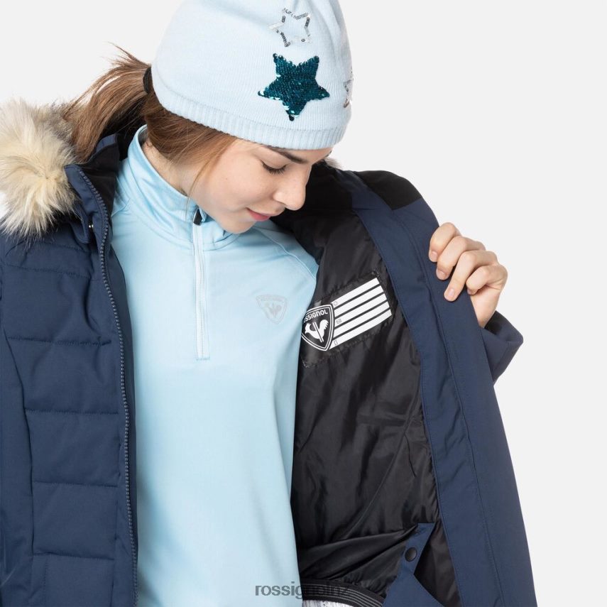 NZ Rossignol Girls Polydown Ski Jacket Darknavy F222Z21175 Tops