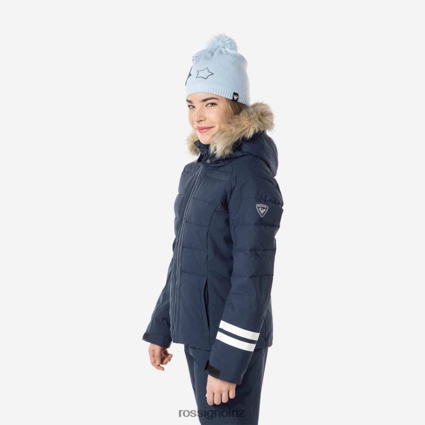 NZ Rossignol Girls Polydown Ski Jacket Darknavy F222Z21175 Tops