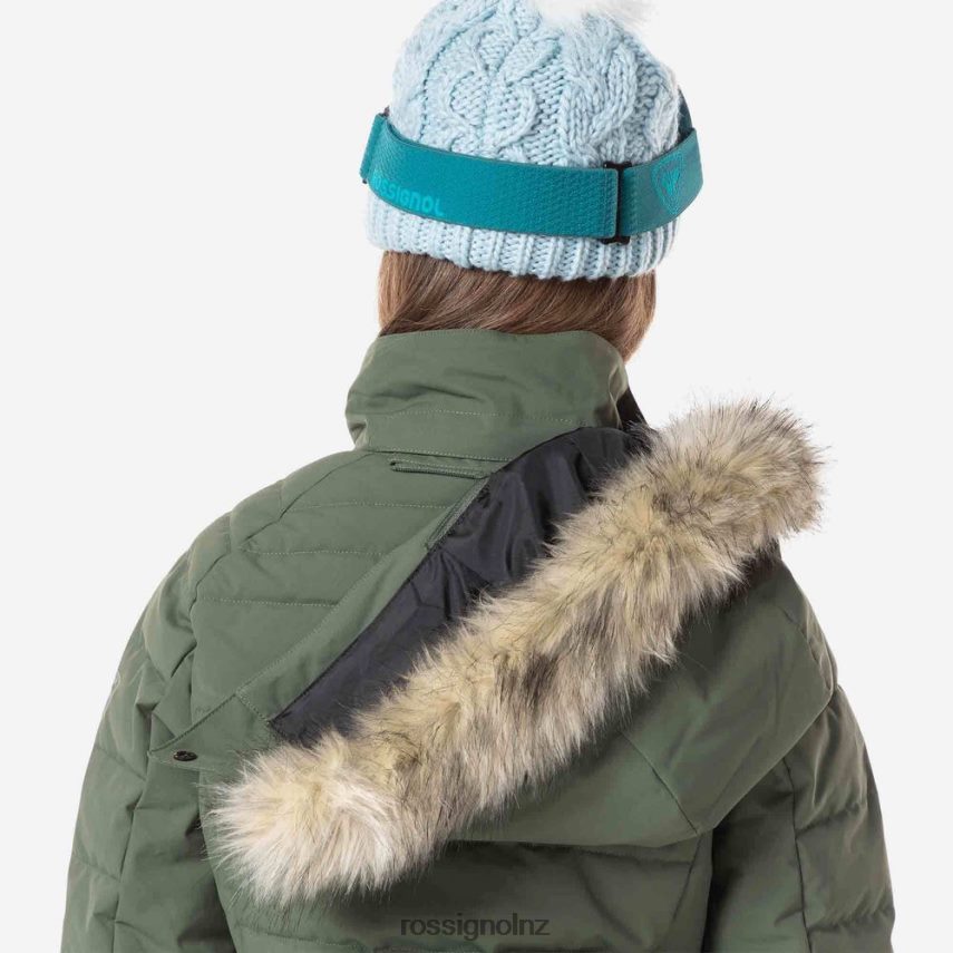 NZ Rossignol Girls Polydown Ski Jacket Ebonygreen F222Z21184 Tops