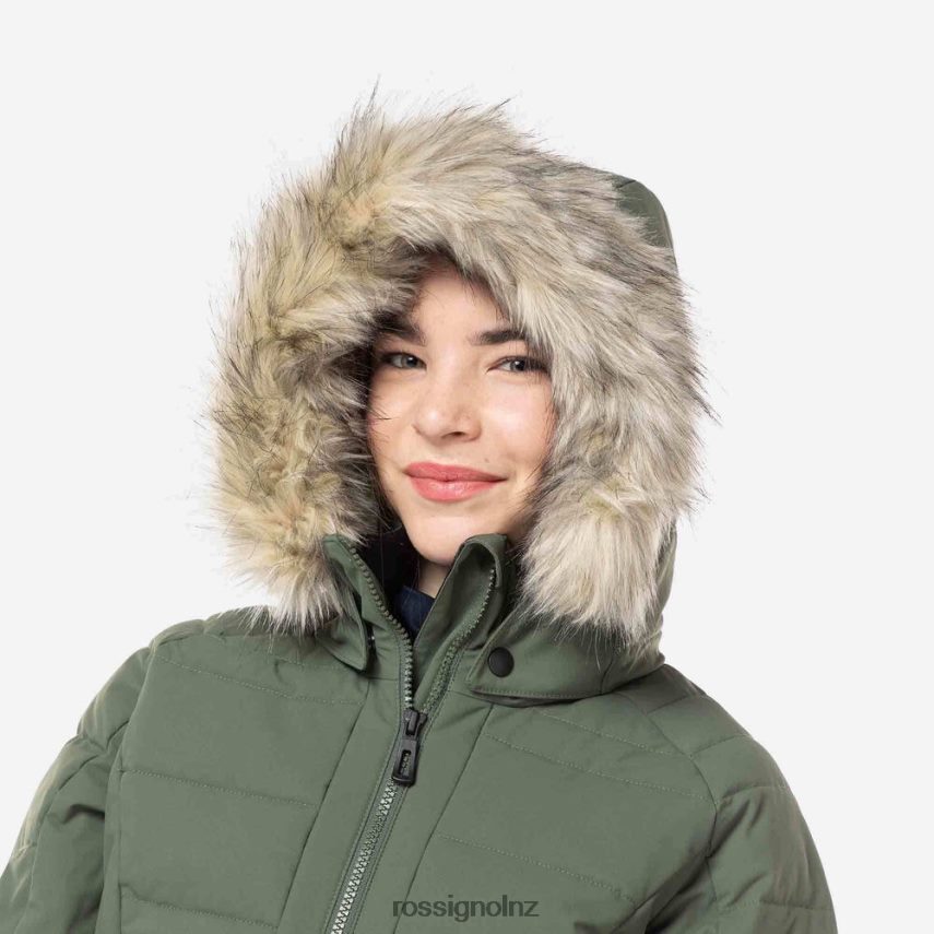 NZ Rossignol Girls Polydown Ski Jacket Ebonygreen F222Z21184 Tops