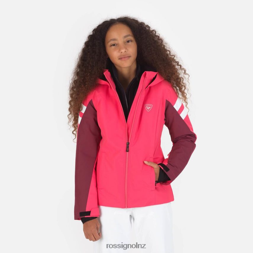 NZ Rossignol Girls Ski Jacket Pink Lift F222Z21240 Tops