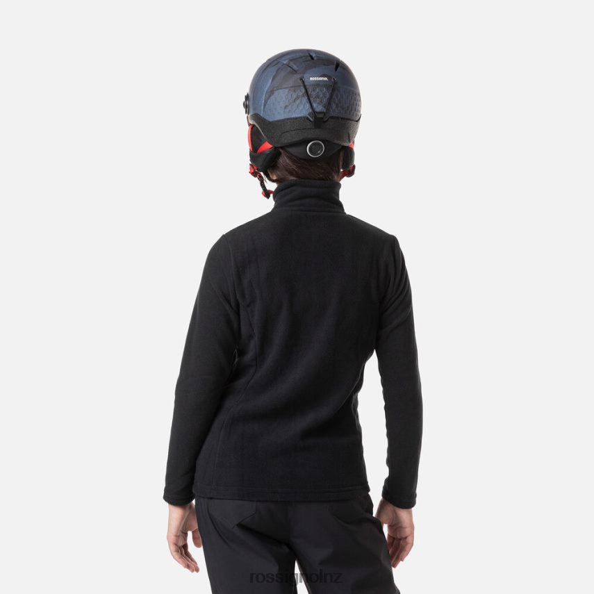 NZ Rossignol Girls Half-Zip Fleece Black F222Z21137 Tops