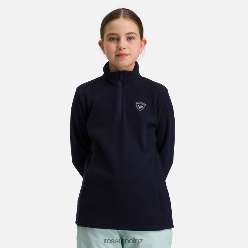 NZ Rossignol Girls Half-Zip Fleece Eclipse F222Z21192 Tops