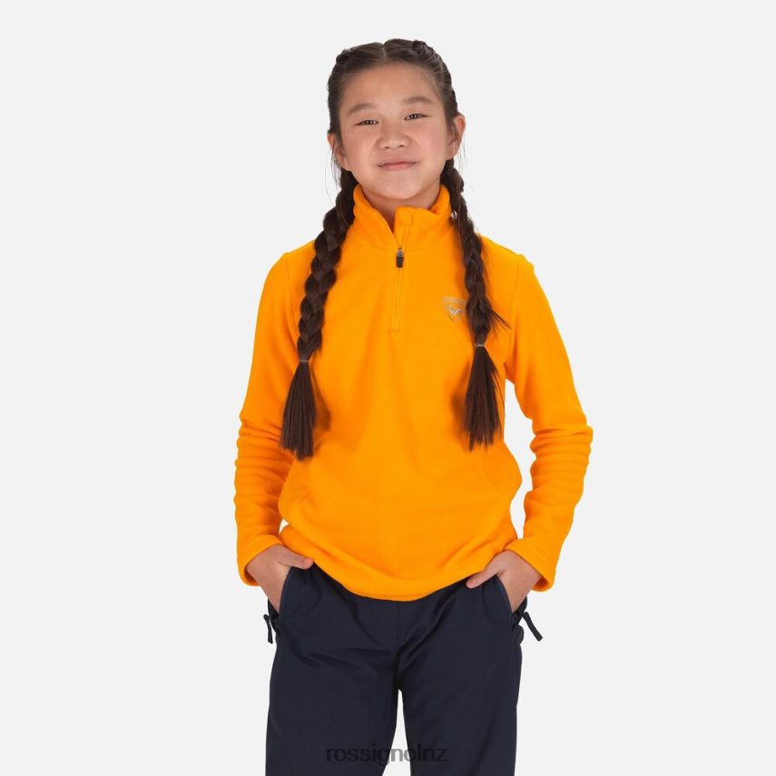 NZ Rossignol Girls Half-Zip Fleece Saffron F222Z21211 Tops
