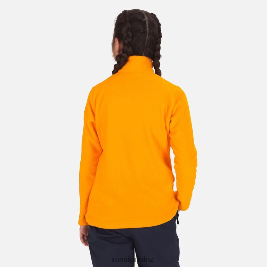 NZ Rossignol Girls Half-Zip Fleece Saffron F222Z21211 Tops