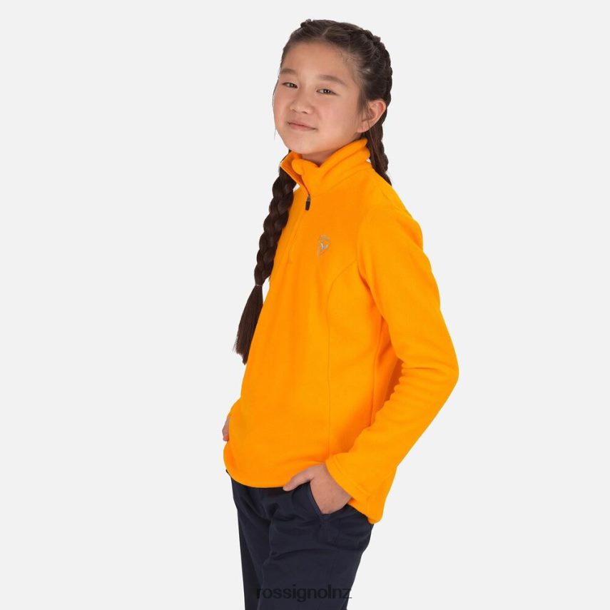 NZ Rossignol Girls Half-Zip Fleece Saffron F222Z21211 Tops