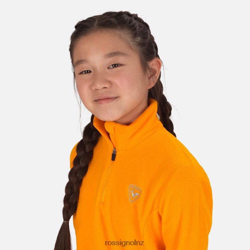 NZ Rossignol Girls Half-Zip Fleece Saffron F222Z21211 Tops