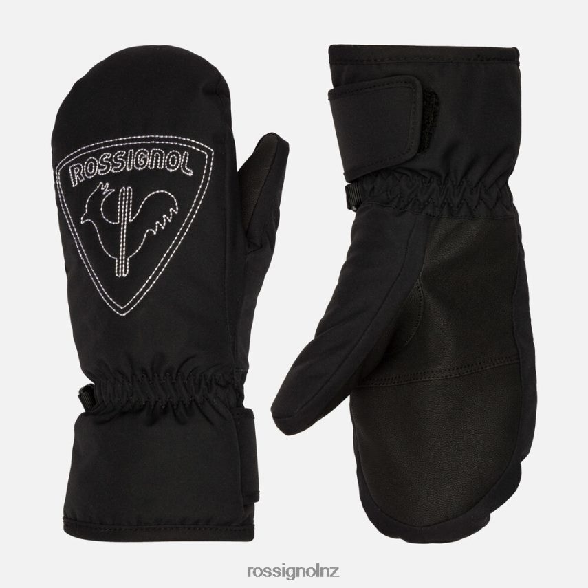 NZ Rossignol Juniors Rooster Mittens Black F222Z21229 Accessories