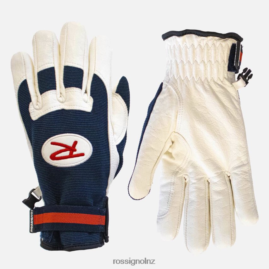 NZ Rossignol Men Throwback Glove WHITE/NAVY F222Z285 Accessories
