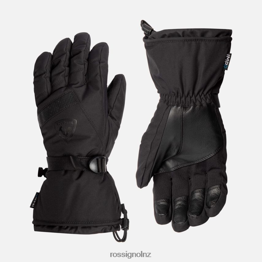 NZ Rossignol Men Type Waterproof Gloves Black F222Z266 Accessories
