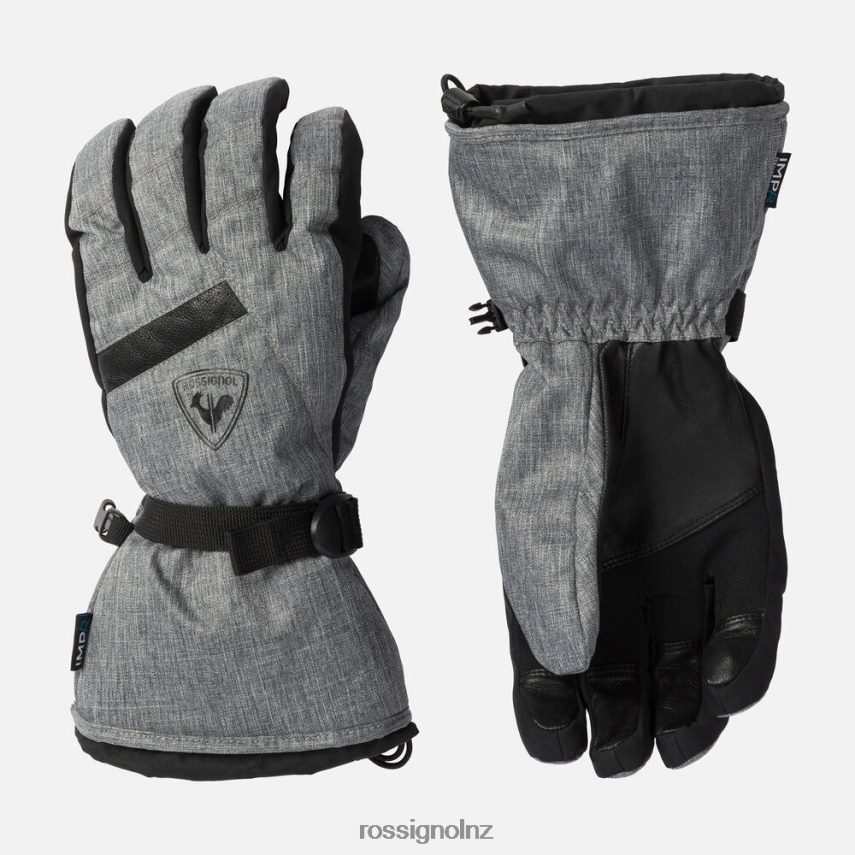 NZ Rossignol Men Type Waterproof Gloves Heathergrey F222Z2662 Accessories