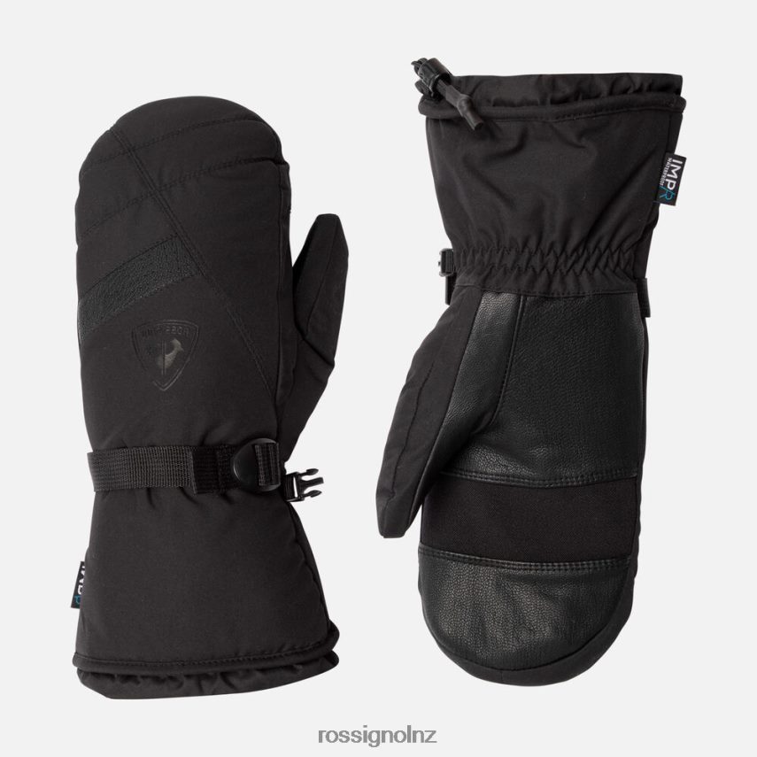 NZ Rossignol Men Type Waterproof Mittens Black F222Z268 Accessories