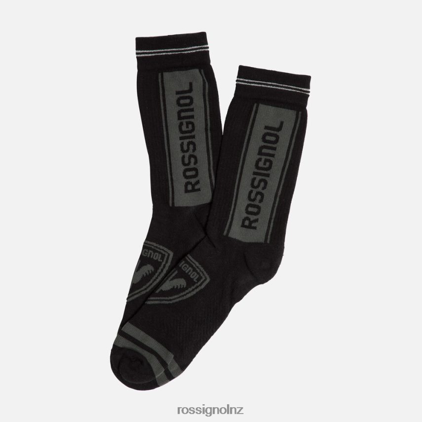NZ Rossignol Men Crew Sport Socks Black F222Z223 Accessories