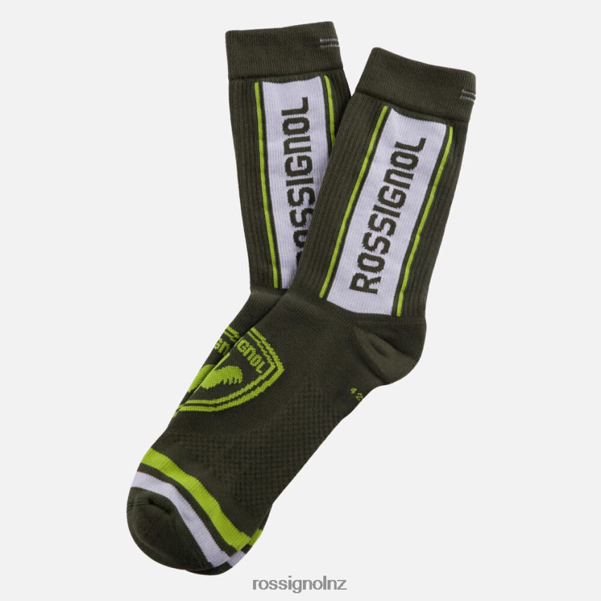 NZ Rossignol Men Crew Sport Socks Ebonygreen F222Z222 Accessories