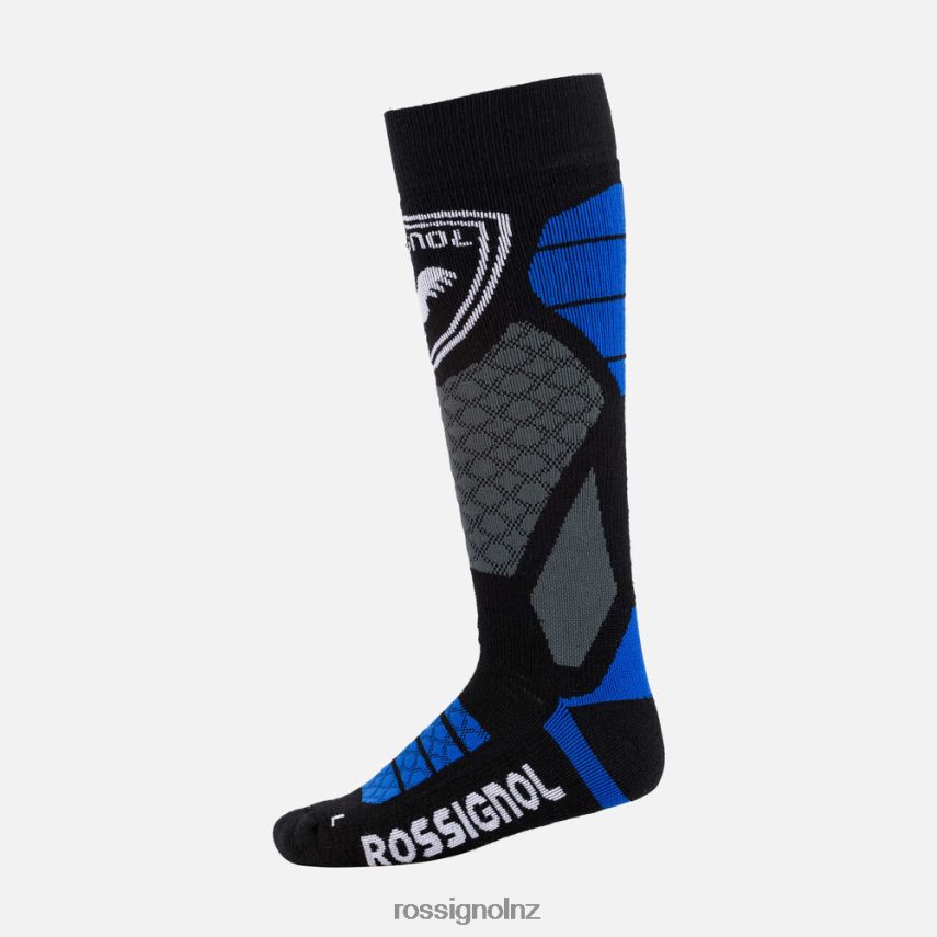 NZ Rossignol Men Wool And Silk Ski Socks Bluek F222Z2597 Accessories