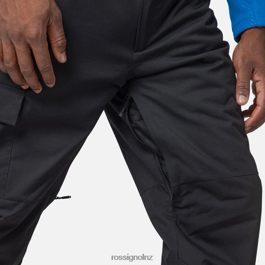 NZ Rossignol Men Relaxed Bib Pants Black F222Z2227 Bottoms