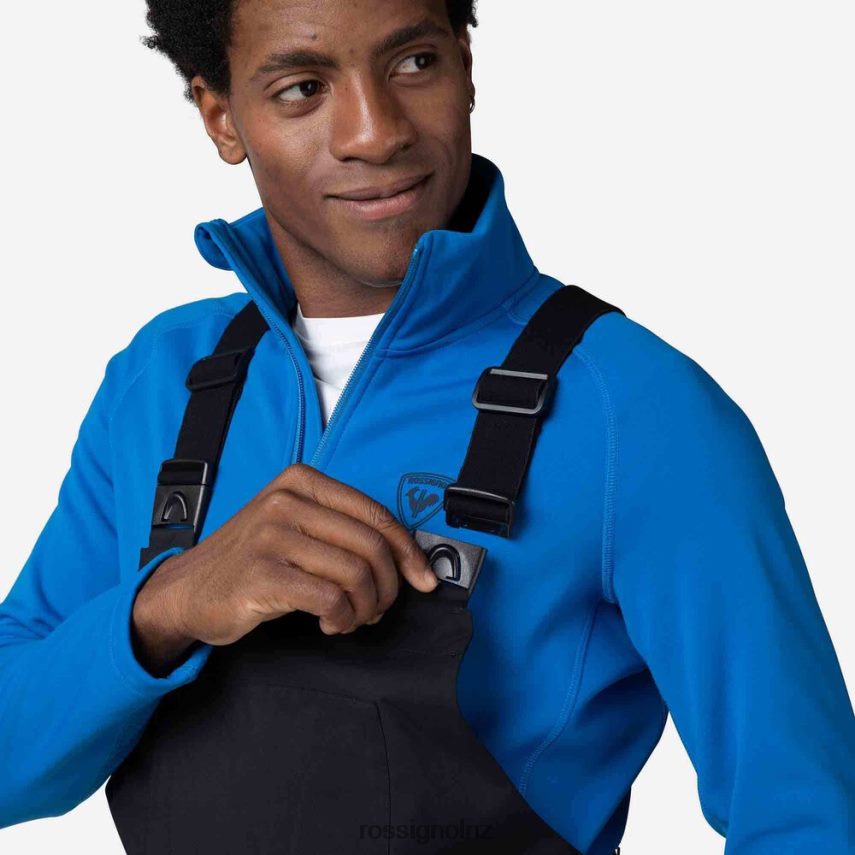 NZ Rossignol Men Relaxed Bib Pants Black F222Z2227 Bottoms