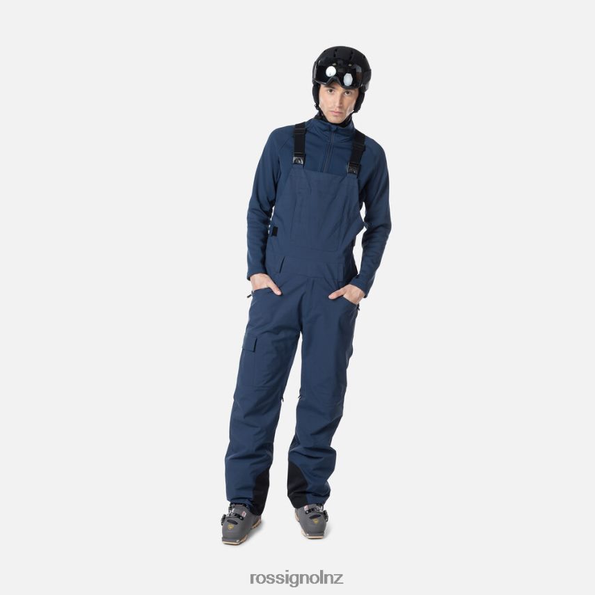 NZ Rossignol Men Relaxed Bib Pants Darknavy F222Z2363 Bottoms