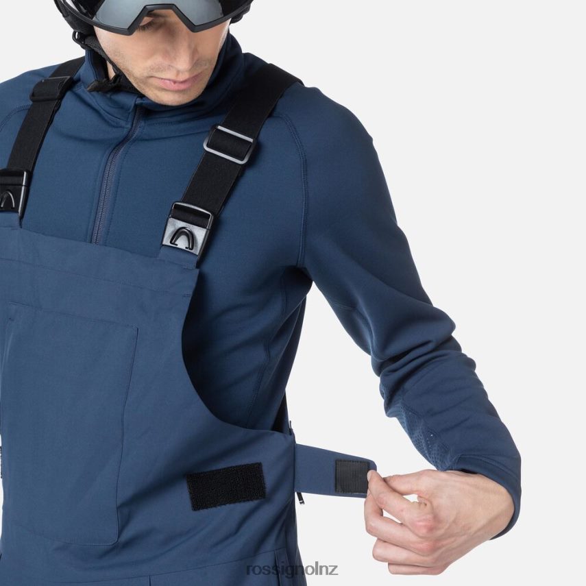 NZ Rossignol Men Relaxed Bib Pants Darknavy F222Z2363 Bottoms