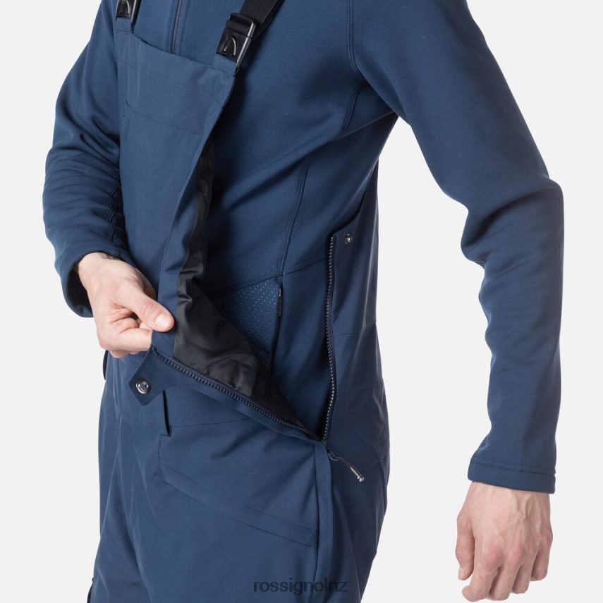 NZ Rossignol Men Relaxed Bib Pants Darknavy F222Z2363 Bottoms