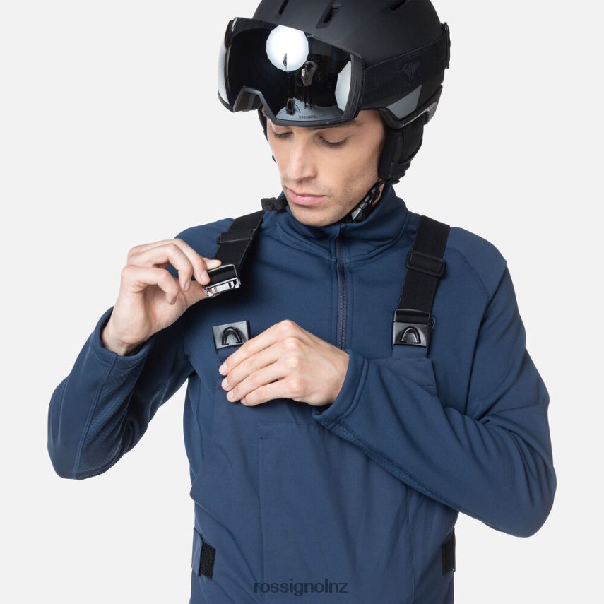 NZ Rossignol Men Relaxed Bib Pants Darknavy F222Z2363 Bottoms