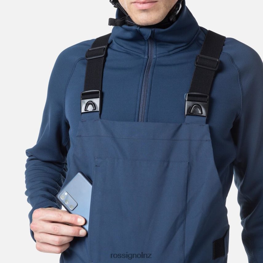 NZ Rossignol Men Relaxed Bib Pants Darknavy F222Z2363 Bottoms