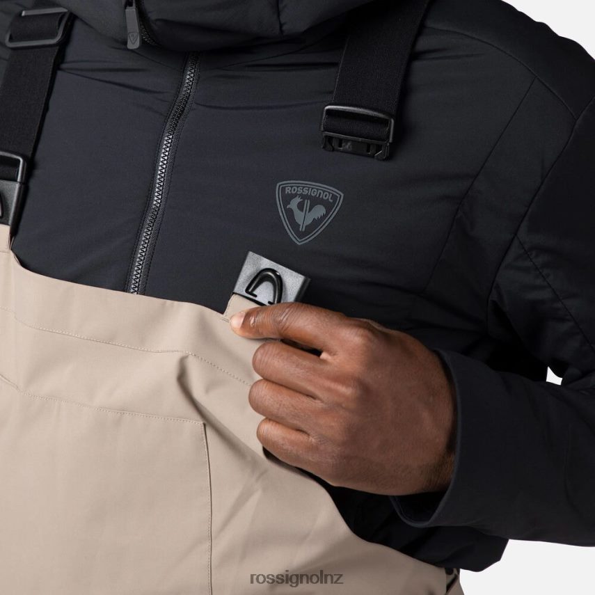 NZ Rossignol Men Relaxed Bib Pants Dune F222Z2388 Bottoms