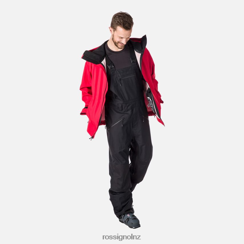 NZ Rossignol Men Skpr Three-Layer Bib Pants Black F222Z2129 Bottoms