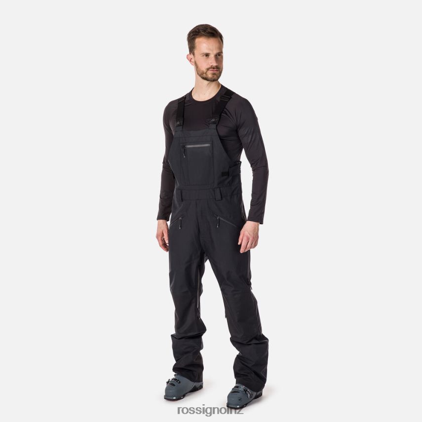 NZ Rossignol Men Skpr Three-Layer Bib Pants Black F222Z2129 Bottoms