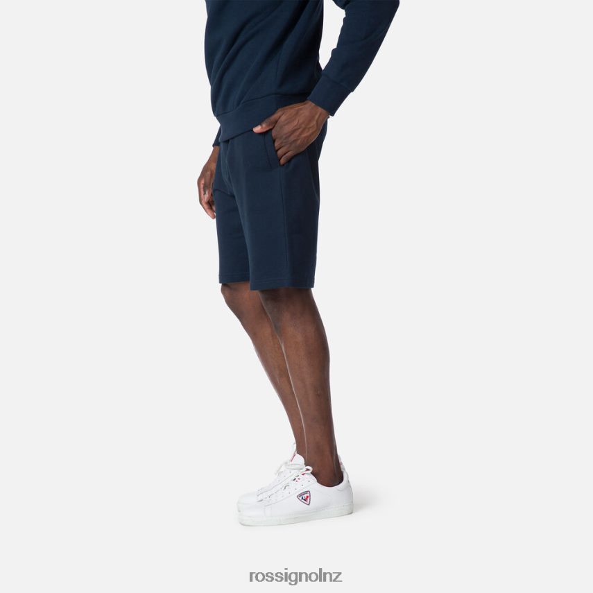 NZ Rossignol Men Logo Cotton Shorts Darknavy F222Z2464 Bottoms