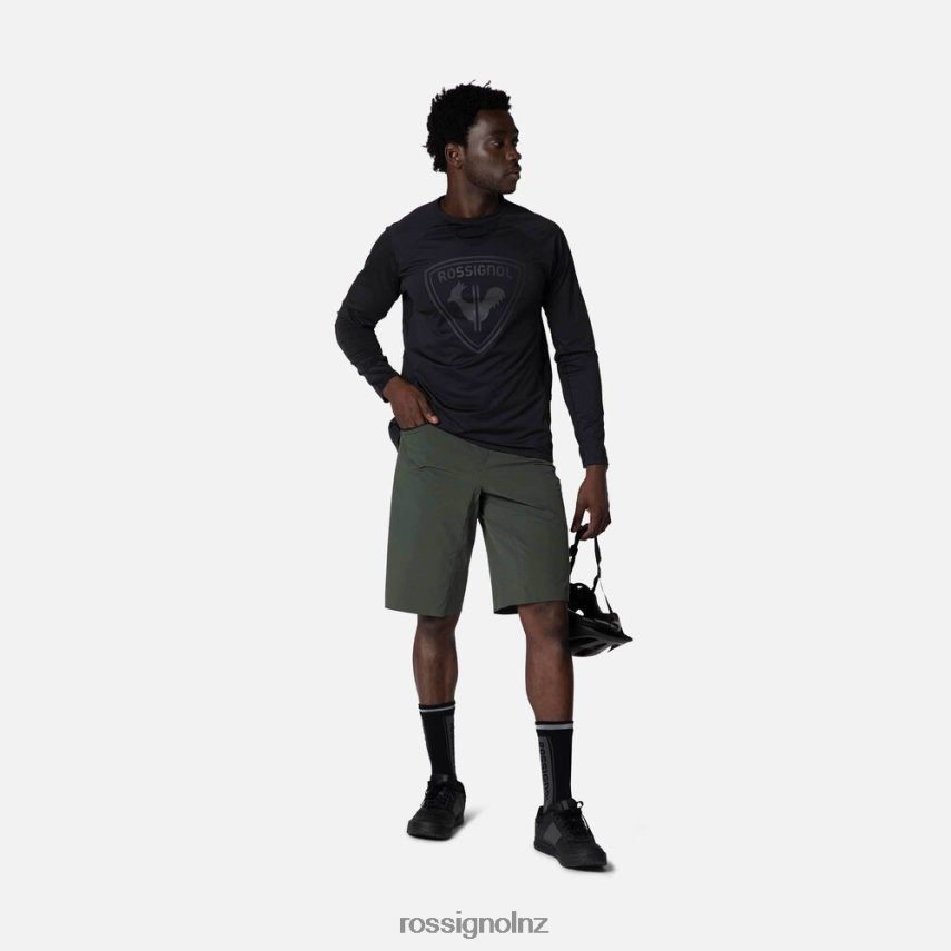 NZ Rossignol Men Mountain Bike Shorts Ebonygreen F222Z2507 Bottoms