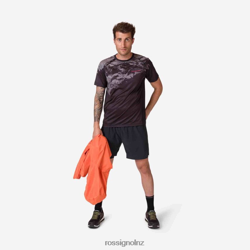 NZ Rossignol Men Trail Running Shorts Black F222Z2135 Bottoms