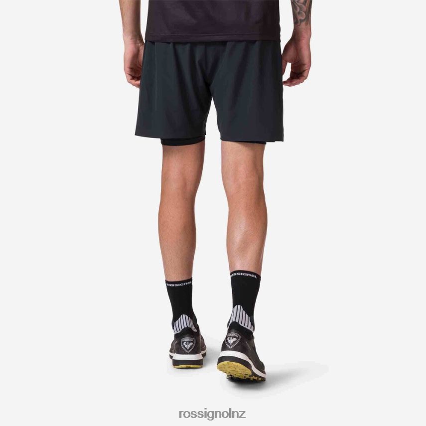 NZ Rossignol Men Trail Running Shorts Black F222Z2135 Bottoms