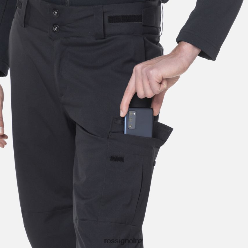 NZ Rossignol Men Relaxed Ski Pants Black F222Z2362 Bottoms