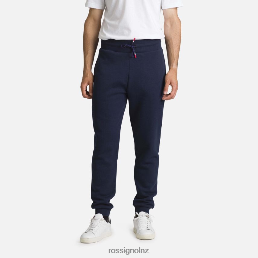 NZ Rossignol Men Logo Cotton Sweatpants Darknavy F222Z2256 Bottoms